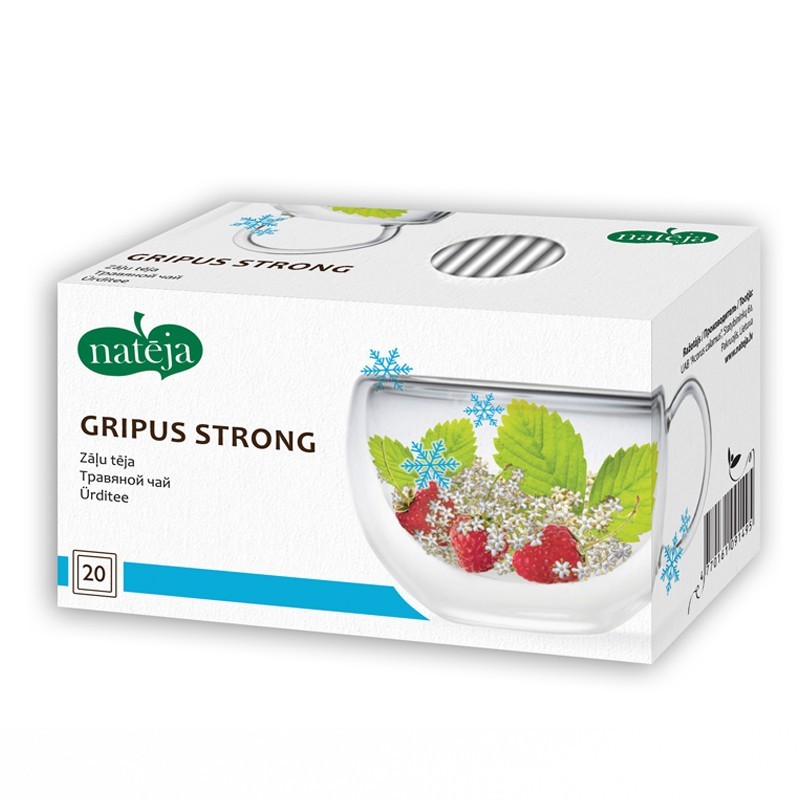 Zāļu tēja Gripus strong, Natēja, 20 gab.
