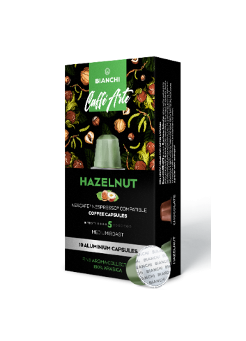 Kafijas kapsulas Bianchi Caffè Arte Hazelnut Aroma, Nespresso®, 10 gab.