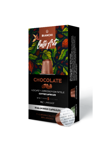 Kafijas kapsulas, Bianchi Caffè Arte Chocolate Aroma Espresso,  Nespresso®, 10 gab.