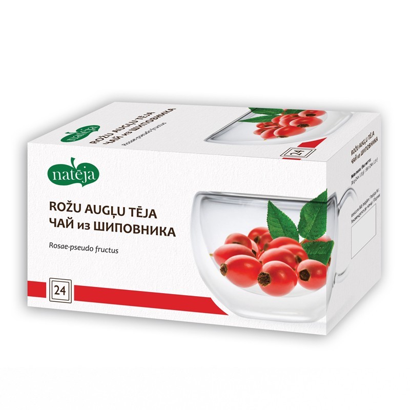 Rožu augļu tēja, Natēja, 24 gab.