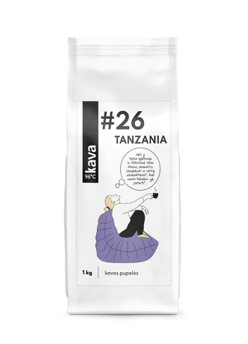 Grauzdētas kafijas pupiņas Kava96 Nr.26, Tanzānijas Arabica AA North Kilimanjaro, 1 kg