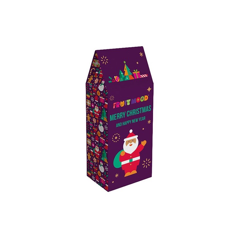 Augļu un ogu uzkodas dāvanu kastītē “Brīnumzemes ziemas mājas”, FRUITMOOD, 100 g