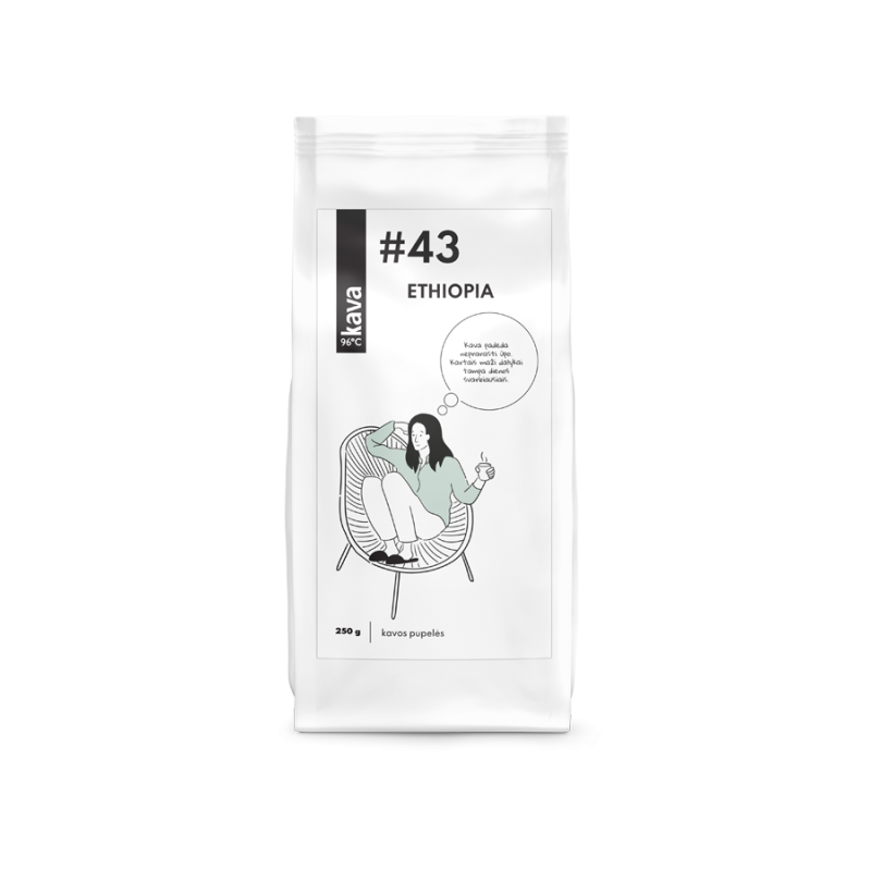 Grauzdētas kafijas pupiņas KAVA96 Nr.43, ETHIOPIA | Onelife