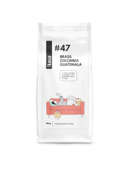 Grauzdētas kafijas pupiņas KAVA96 Nr.47, MIX (Brasil NY2 Mogiana, Colombia Supremo, Guatemala SHB)
