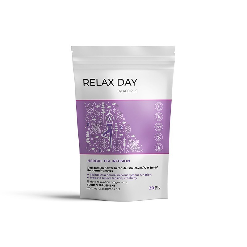 Relax day, tēja, Acorus, 30 maisiņi