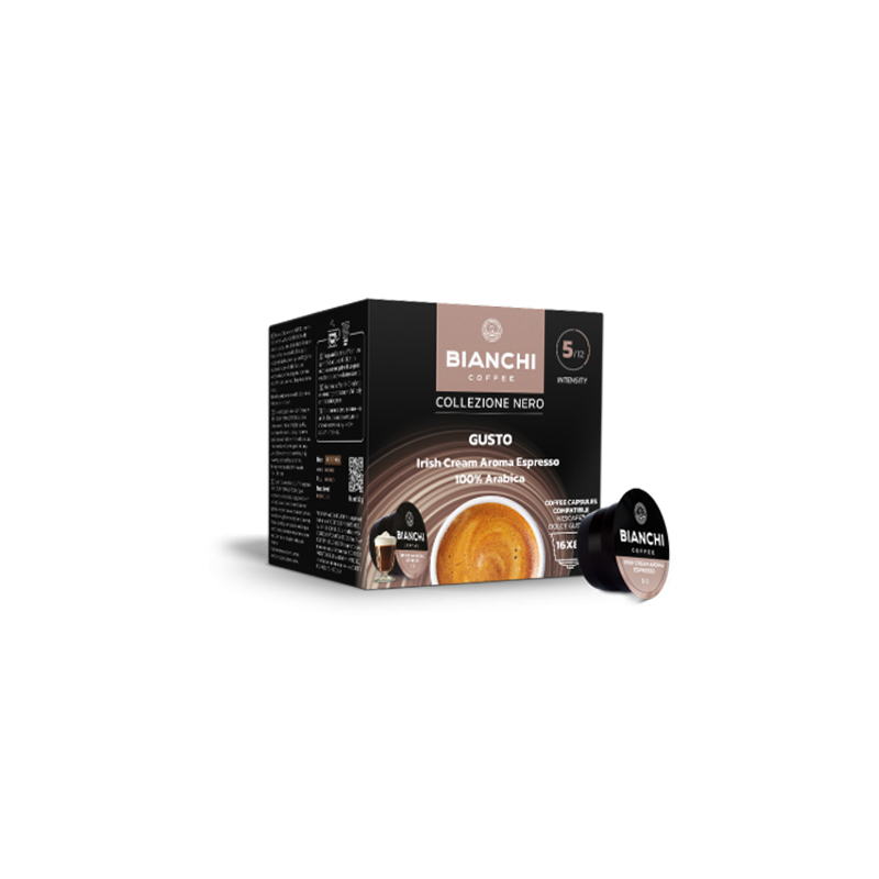 Bianchi Collezione Nero Gusto Irish Cream Aroma, kafijas kapsulas Dolce Gusto®, BIANCHI, 16 gab.