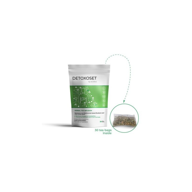 Detoxoset, tēja, Acorus, 30 maisiņi