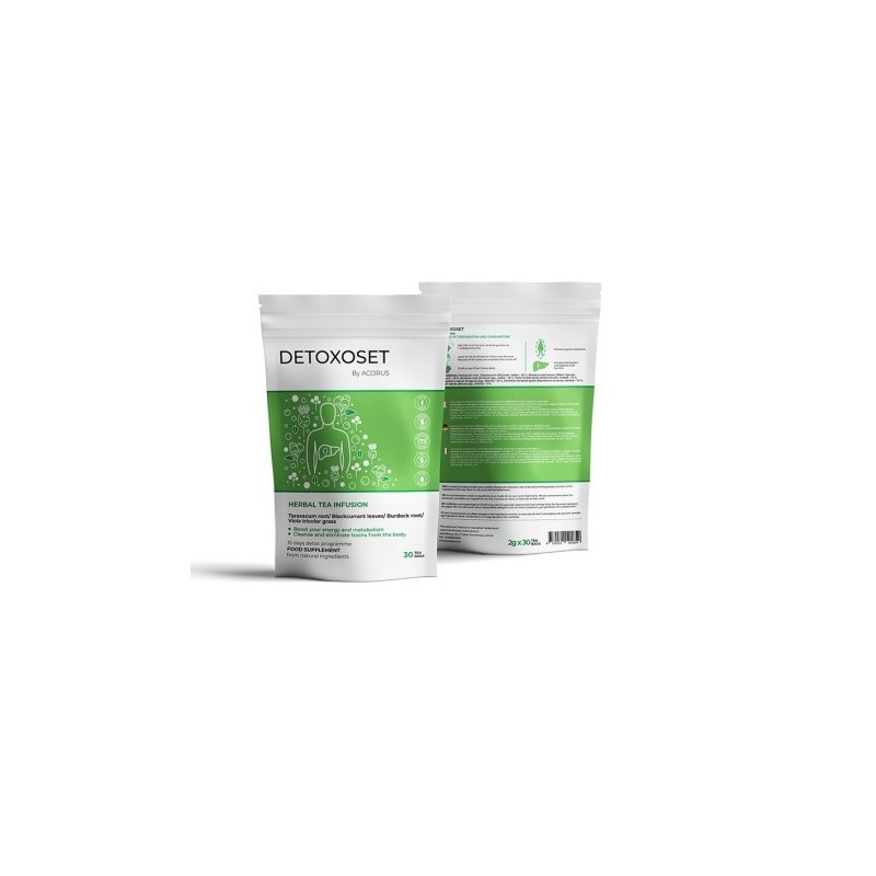 Detoxoset, tēja, Acorus, 30 maisiņi
