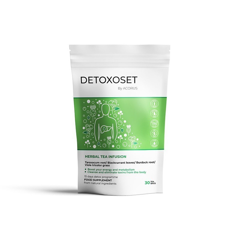 Detoxoset, tēja, Acorus, 30 maisiņi