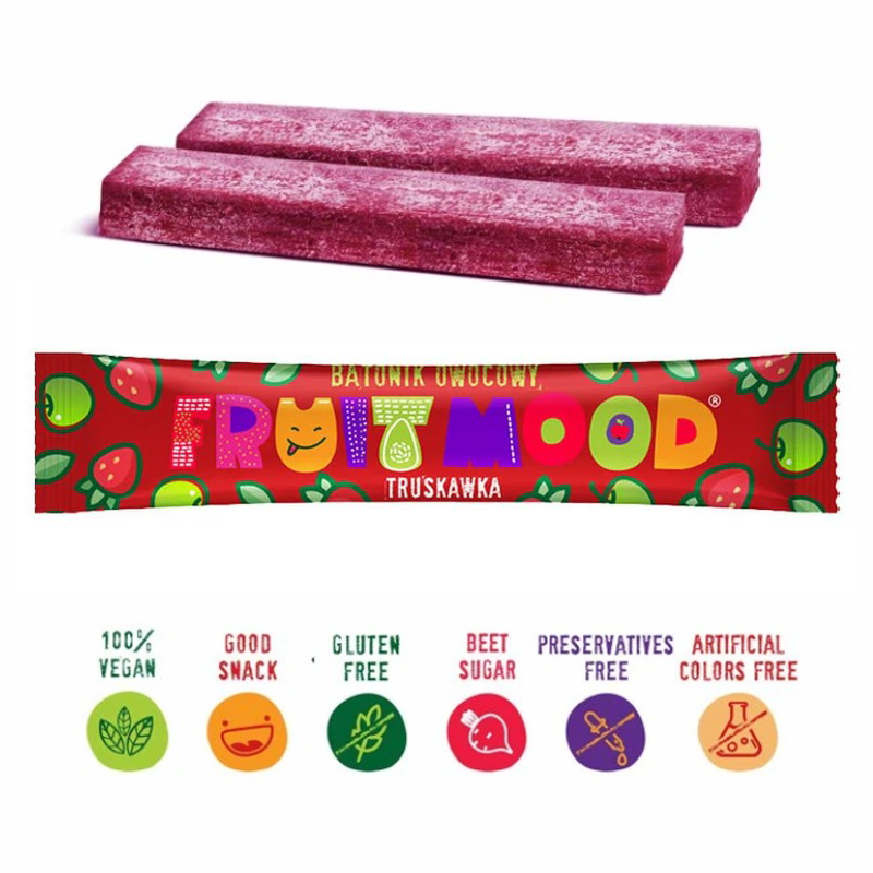 Augļu batoniņi ar zemenēm | FruitMood
