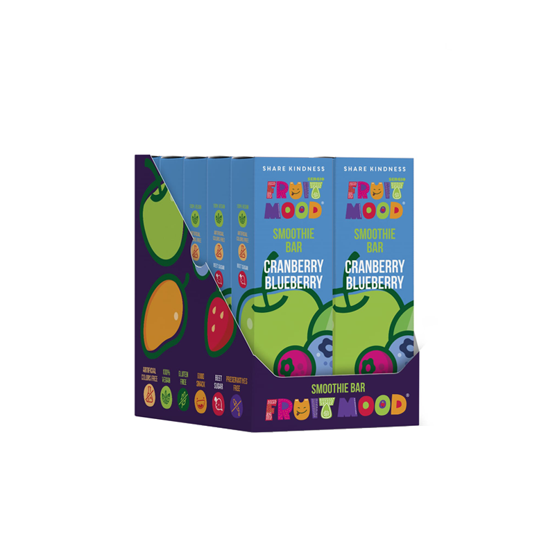 Augļu batoniņi ar dzērvenēm un mellenēm| Fruitmood