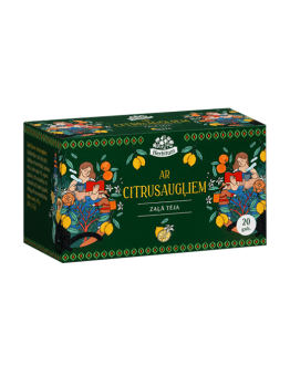 Zaļā tēja ar citrusaugļiem, Herbitum, 20 gab.