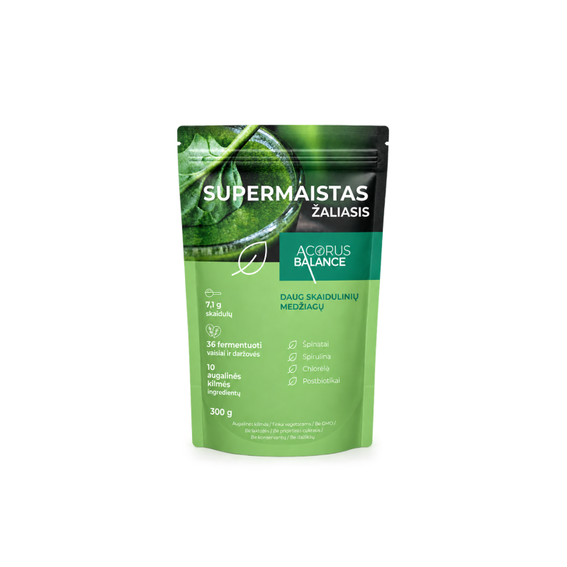 Zaļais superprodukts, Acorus Balance, 300 g.