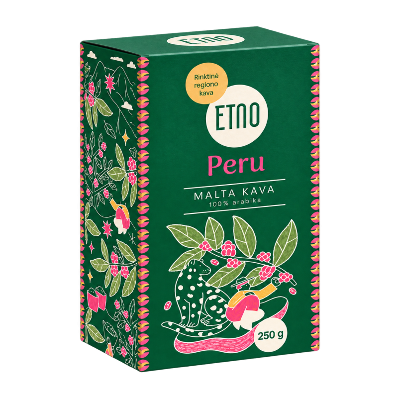 Malta kafija PERU, ETNO, 250 g.