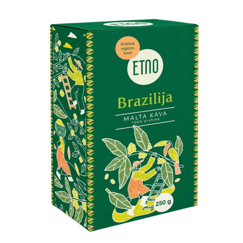 Malta kafija BRAZILIJA, ETNO, 250 g