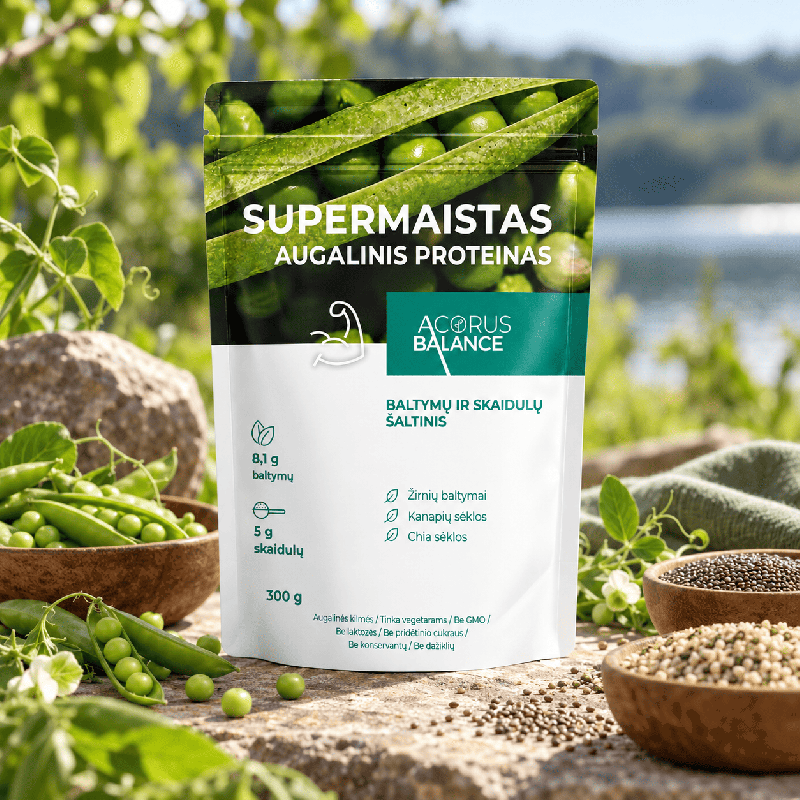Supermaistas "Augalinis proteinas", Acorus Balance, 300 g.