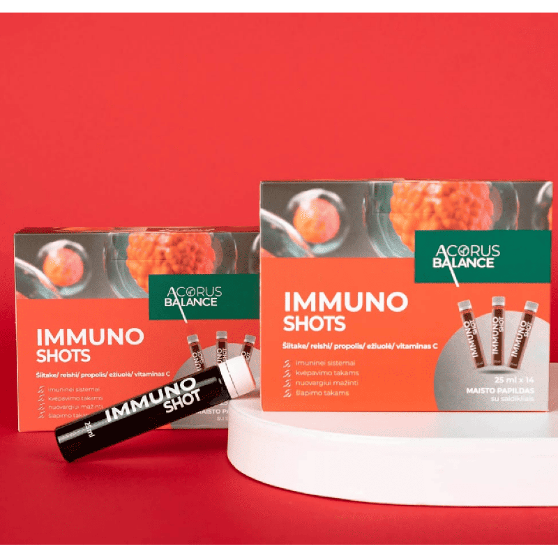 Immuno shots, imūnsistēmai, Acorus Balance, 14 gab.