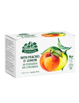 Augļu tēja ar persikiem un citroniem, Herbitum, 20 gab.