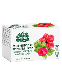 Zāļu tēju ar Hibiska ziediem un Aveņu lapā | one-life.lv