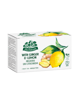 Augļu tēja ar ingveru un citroniem , Herbitum, 20 gab.