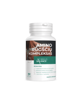Aminoskābju komplekss ar L-karnitīnu, Acorus Balance, 80 kap.