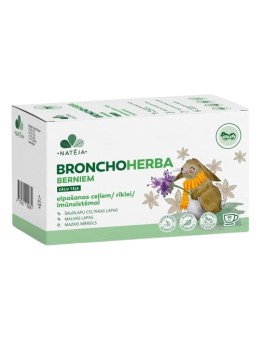 Zāļu tēja Bronchoherba bērniem Natēja | one-life.lv