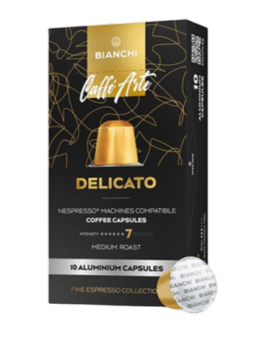 Caffè Arte Delicato, kapsulas Nespresso®, 10 gab. | BIANCHI