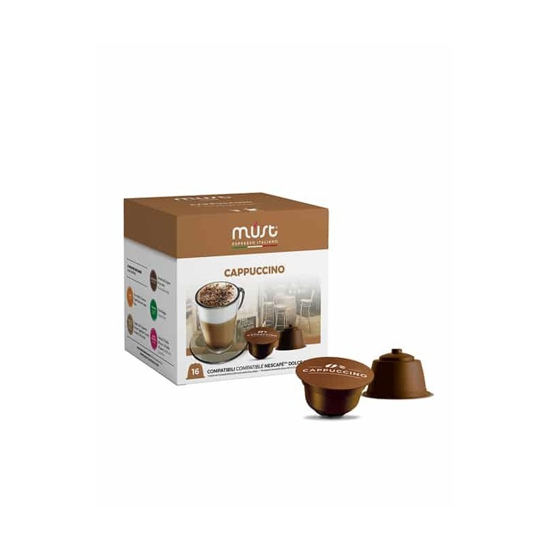 Kafijas kapsulas Cappuccino Must, Dolce Gusto®, 16 gab.