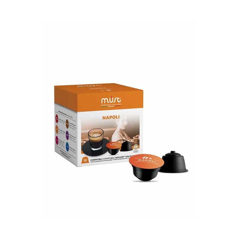 Kafija kapsulas Napoli Must Dolce Gusto®