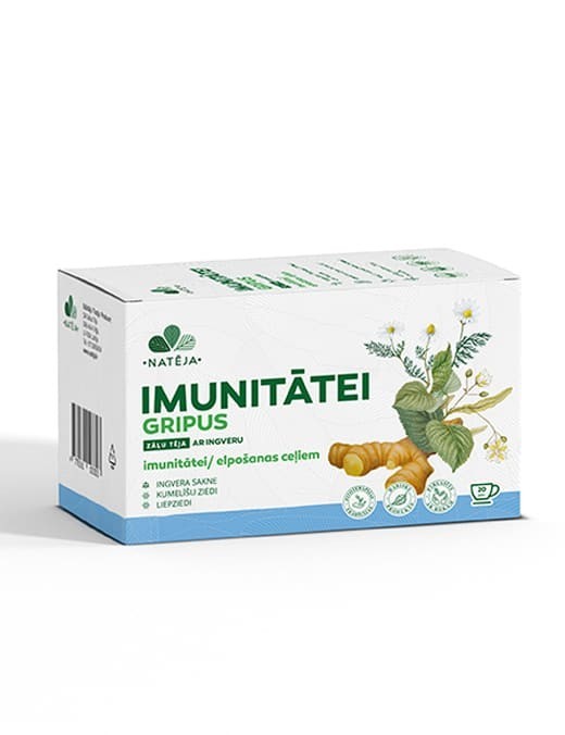 Gripus Imunitātei ar ingveru Natēja, 20 gab. Gripus Imunitātei ar ingveru Natēja, 20 gab.