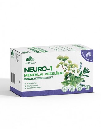 Neuro -1 Mentālai veselībai ar cinku un B12 vitamīnu Natēja, 20 gab.