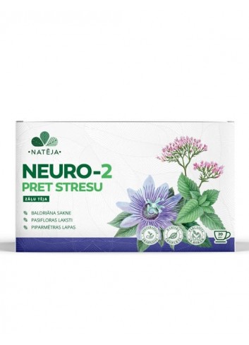 Zāļu tēja Neuro – 2 pret stresu Natēja, 20 gab.