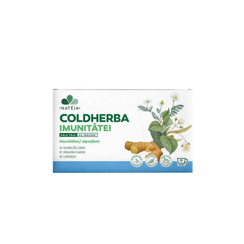 Coldherba imunitātei ar ingveru, NATĒJA, 20 gab.