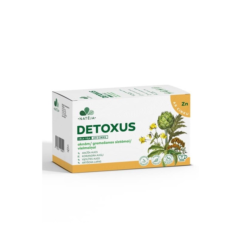Zāļu tēja Detoxus Natēja, 20 gab.