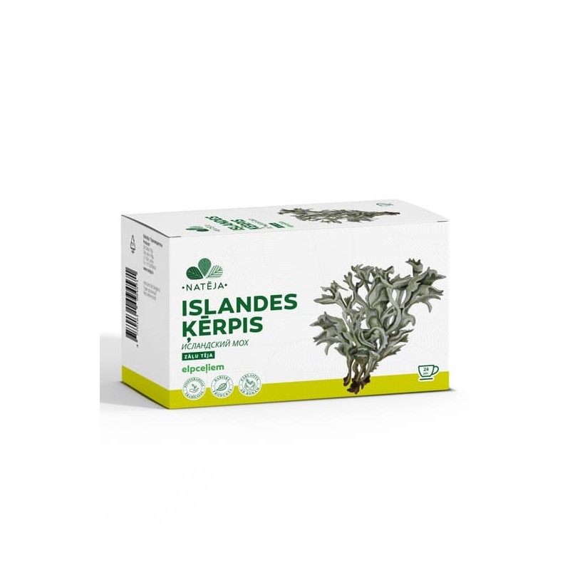 Islandes ķērpja tēja Natēja, 24 gab.