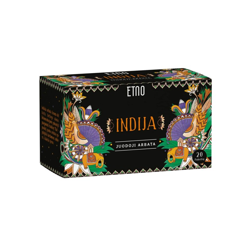 Melnā tēja Indija, ETNO, 20 gab.