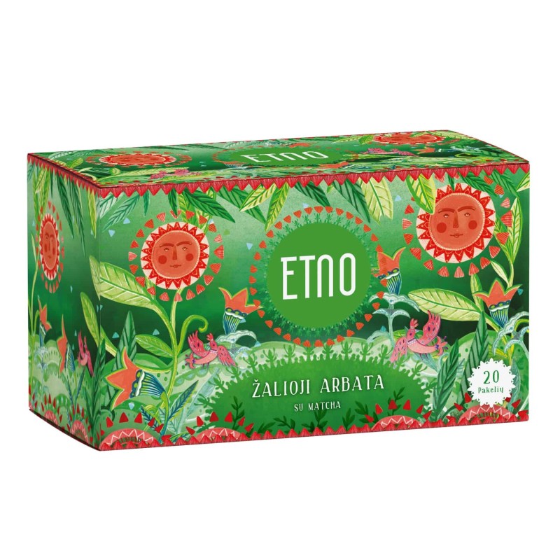 Zaļā tēja ar matcha ETNO, 20 gab.