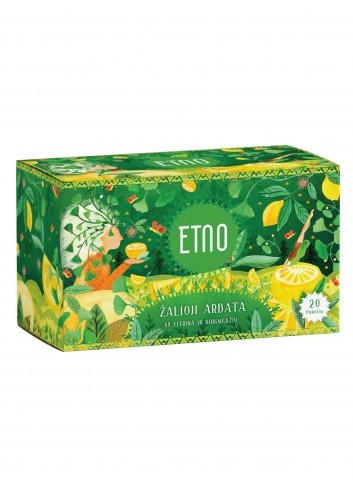 Zaļā tēja ar citronu un ginkgo, ETNO, 20 gab.