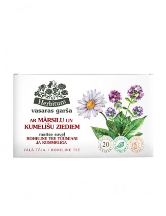 Zāļu tēju ar Mārsilu un Kumelīšu ziediem, Herbitum, 20 gab.