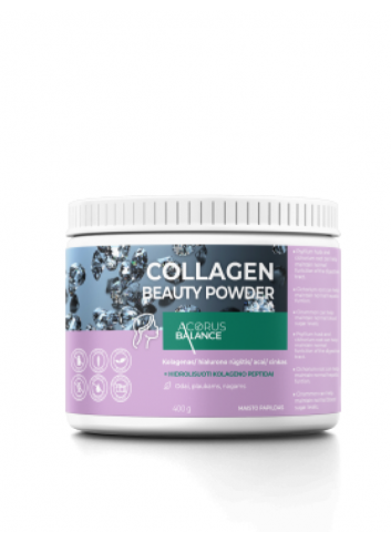 Kolagēna pulveris COLLAGEN BEAUTY Powder, ādai, matiem un nagiem, 400 g