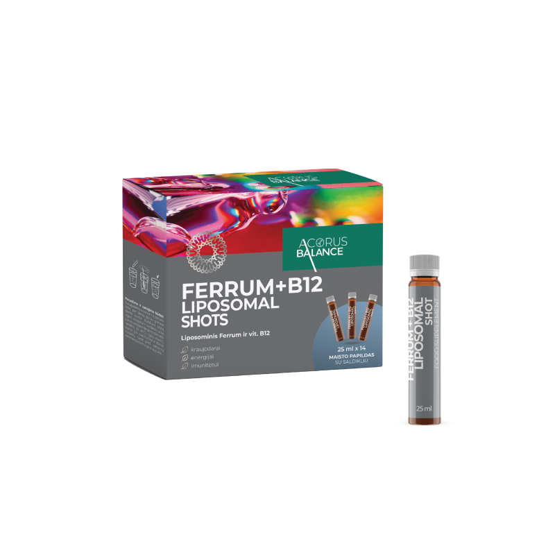 Ferrum + B12 Liposomal shots