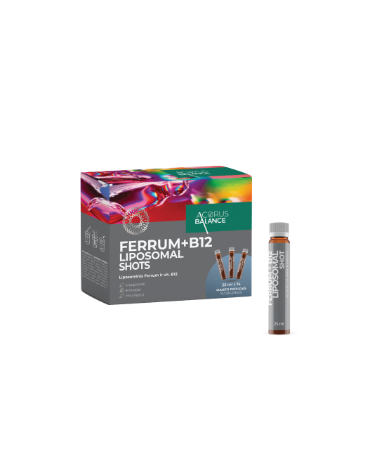 Ferrum + B12 Liposomal shots
