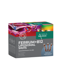 Ferrum + B12 Liposomal shots, 14 gab.