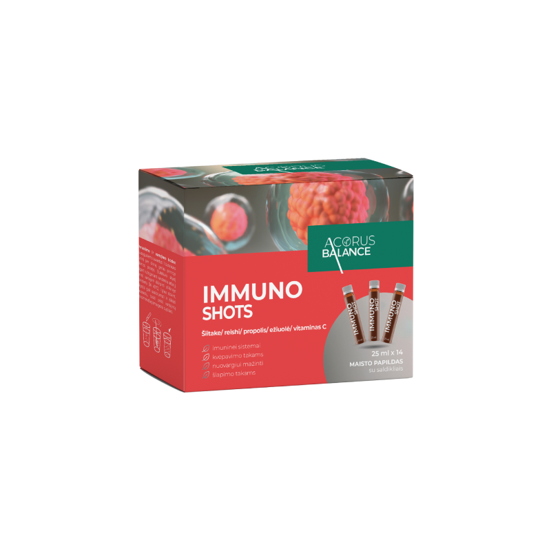 Immuno shots, imūnsistēmai, Acorus Balance, 14 gab.