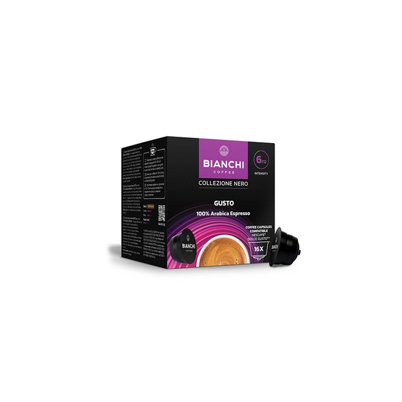 Gusto Arabica Espresso, kafijas kapsulas Dolce Gusto®, BIANCHI, 16 gab.
