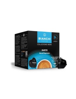 Kafijas kapsulas bez kofeīna BIANCHI Gusto Decaff Espresso, 16 gab.