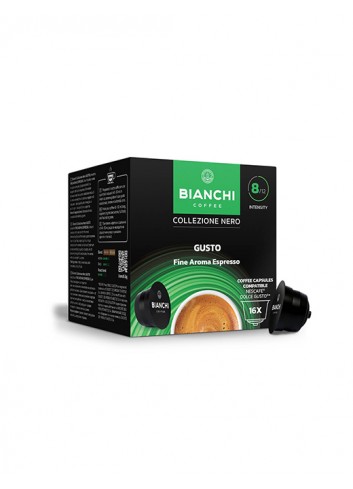 Kafijas kapsulas BIANCHI Gusto Fine Aroma Espresso, 16 gab.