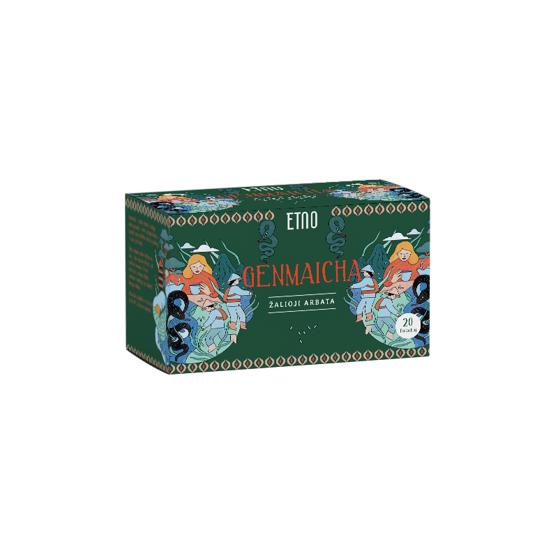 Zaļā tēja Genmaicha, ETNO, 20 gab.