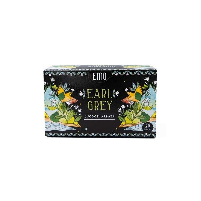 Melnā tēja Earl Grey, ETNO, 20 gab.