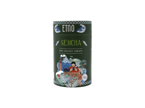 Zaļā tēja Sencha, Etno, beramā, 80 g